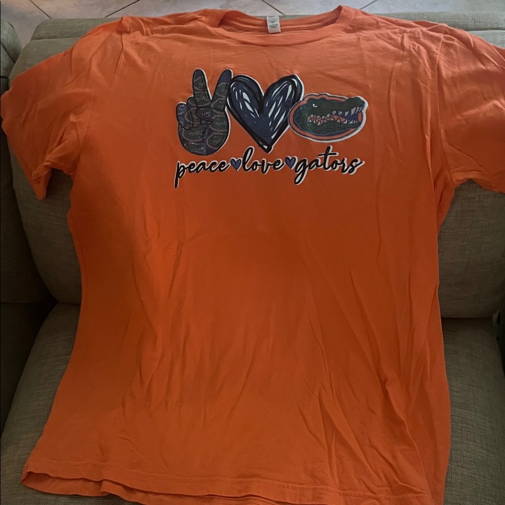 Vibrant Orange Graphic Tee